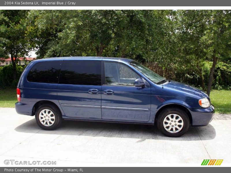 Imperial Blue / Gray 2004 Kia Sedona LX