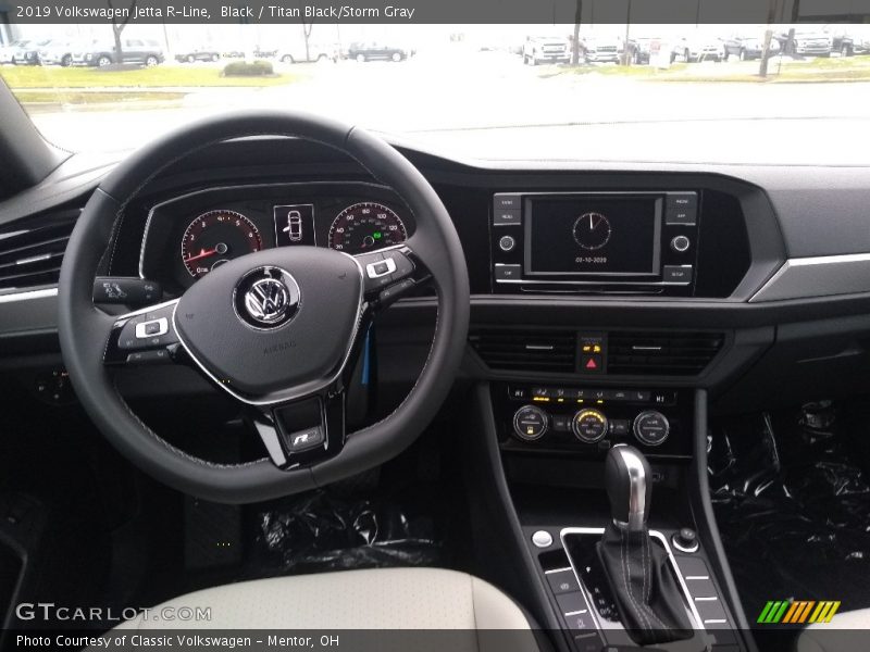 Black / Titan Black/Storm Gray 2019 Volkswagen Jetta R-Line
