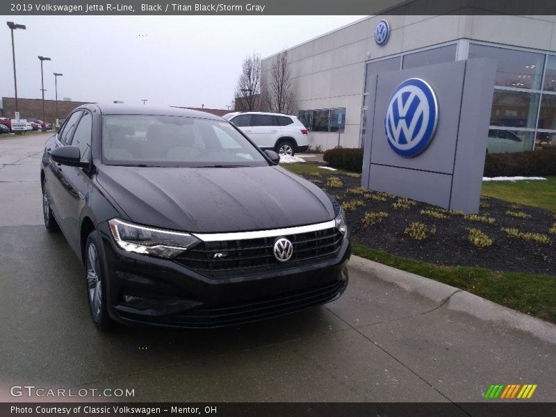 Black / Titan Black/Storm Gray 2019 Volkswagen Jetta R-Line