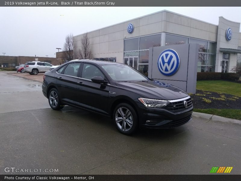 Black / Titan Black/Storm Gray 2019 Volkswagen Jetta R-Line