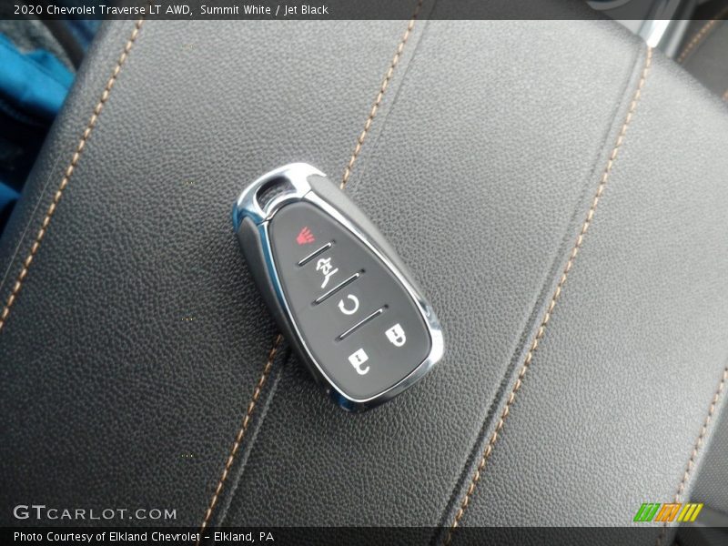 Summit White / Jet Black 2020 Chevrolet Traverse LT AWD
