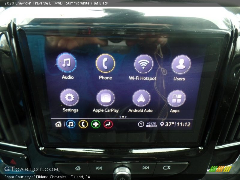 Summit White / Jet Black 2020 Chevrolet Traverse LT AWD