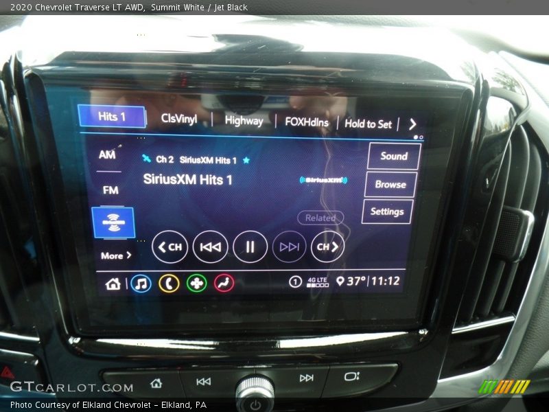 Summit White / Jet Black 2020 Chevrolet Traverse LT AWD