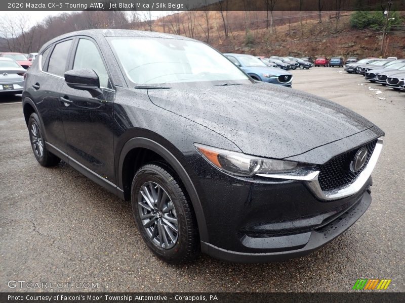 Jet Black Mica / Silk Beige 2020 Mazda CX-5 Touring AWD