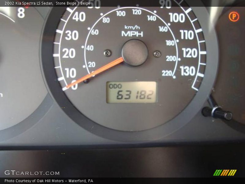 Stone Beige / Beige 2002 Kia Spectra LS Sedan
