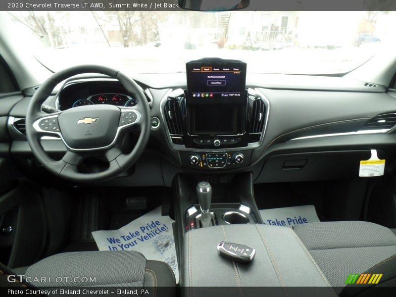 Summit White / Jet Black 2020 Chevrolet Traverse LT AWD