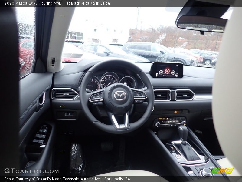 Jet Black Mica / Silk Beige 2020 Mazda CX-5 Touring AWD