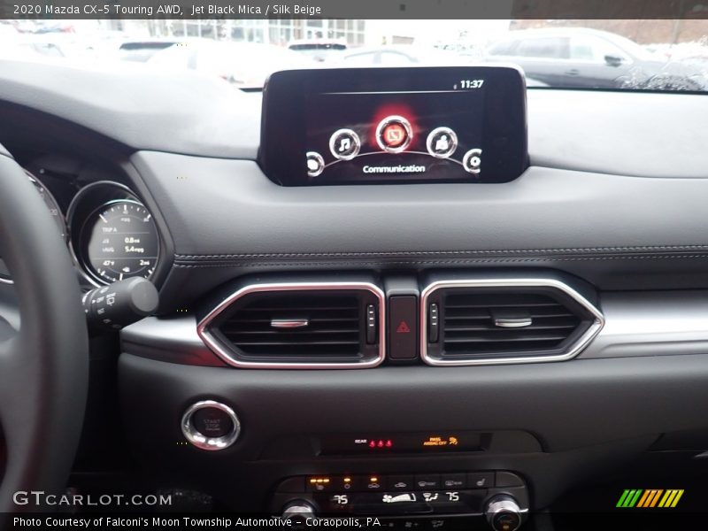 Jet Black Mica / Silk Beige 2020 Mazda CX-5 Touring AWD