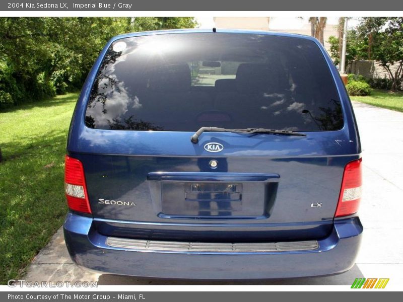 Imperial Blue / Gray 2004 Kia Sedona LX
