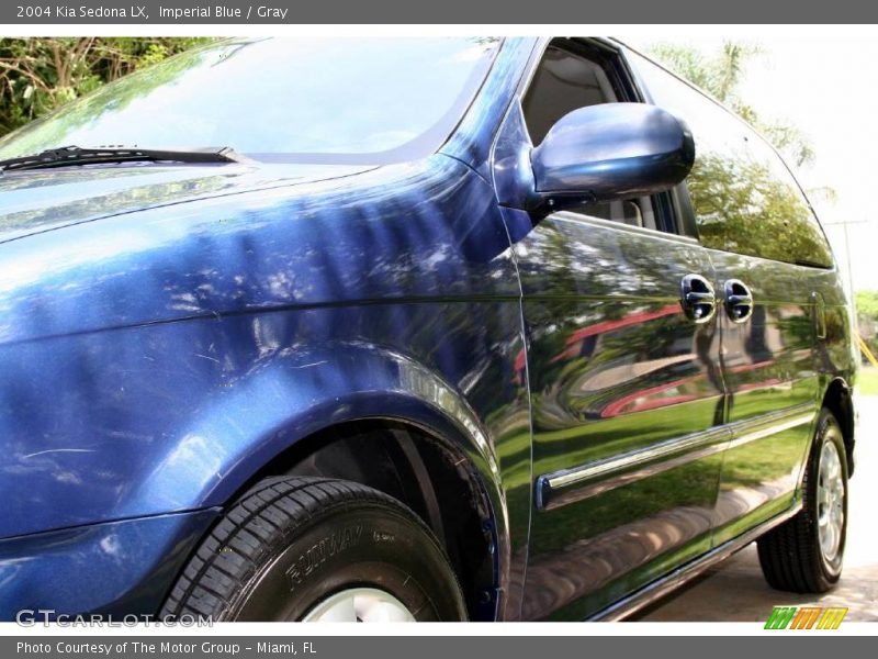 Imperial Blue / Gray 2004 Kia Sedona LX