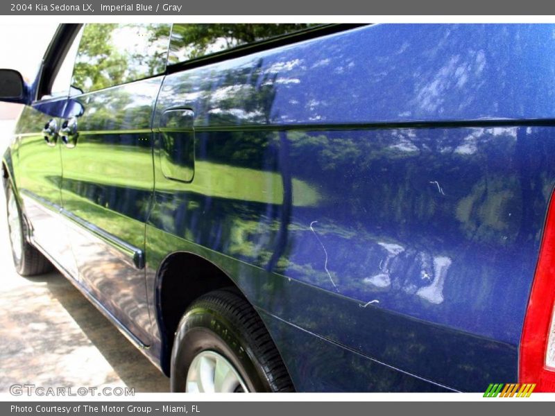 Imperial Blue / Gray 2004 Kia Sedona LX