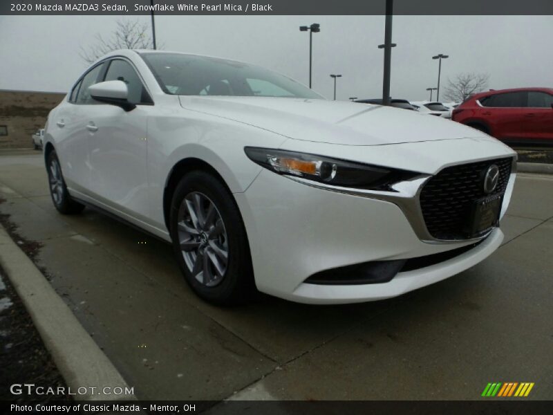 Snowflake White Pearl Mica / Black 2020 Mazda MAZDA3 Sedan