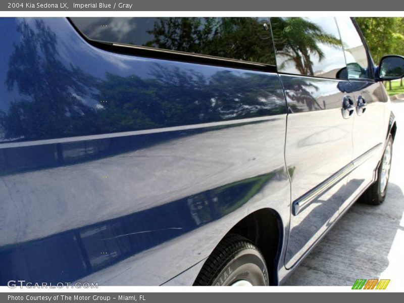 Imperial Blue / Gray 2004 Kia Sedona LX