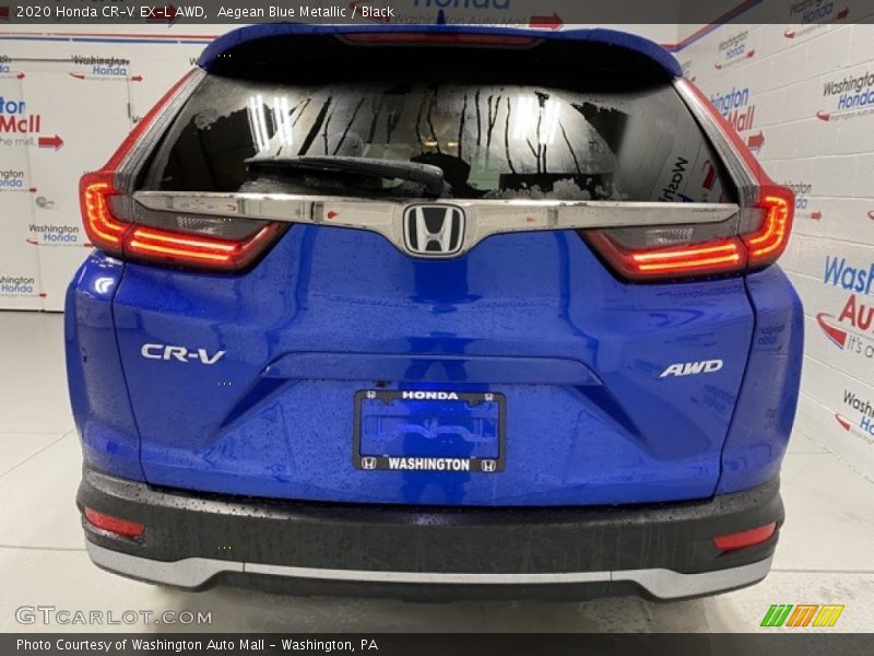 Aegean Blue Metallic / Black 2020 Honda CR-V EX-L AWD