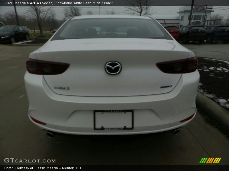 Snowflake White Pearl Mica / Black 2020 Mazda MAZDA3 Sedan