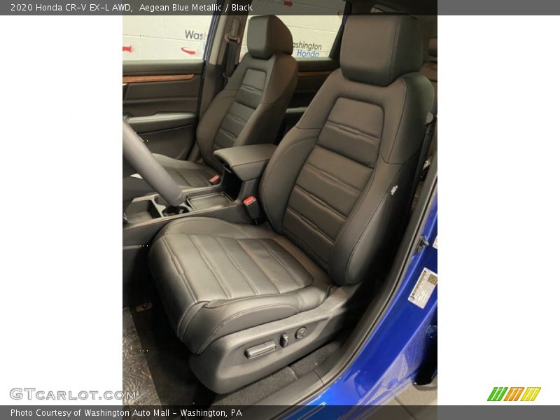 Aegean Blue Metallic / Black 2020 Honda CR-V EX-L AWD