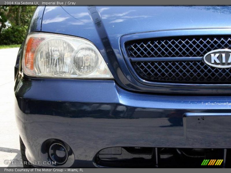 Imperial Blue / Gray 2004 Kia Sedona LX