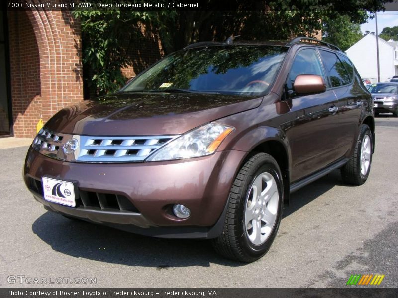 Deep Bordeaux Metallic / Cabernet 2003 Nissan Murano SL AWD