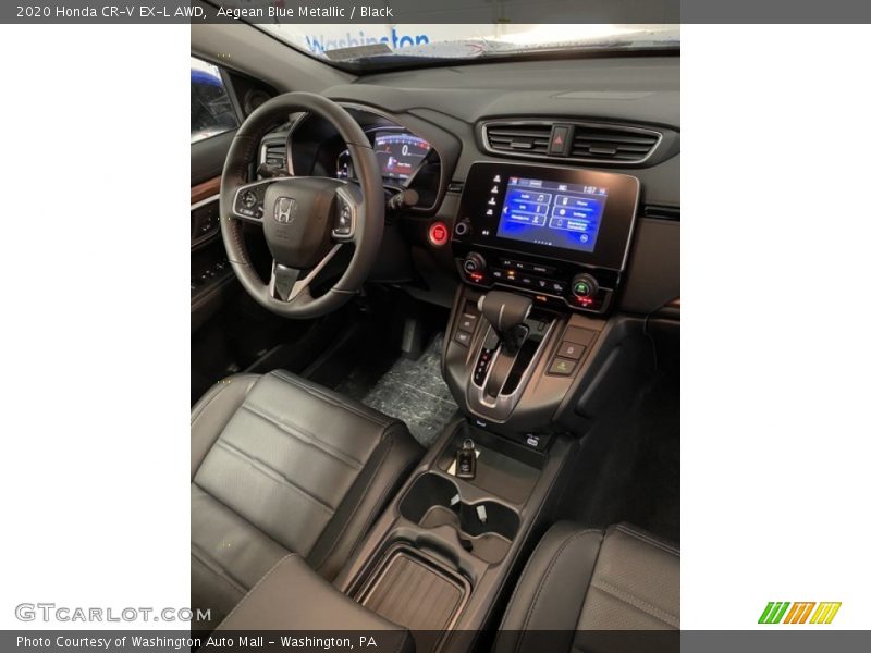 Aegean Blue Metallic / Black 2020 Honda CR-V EX-L AWD