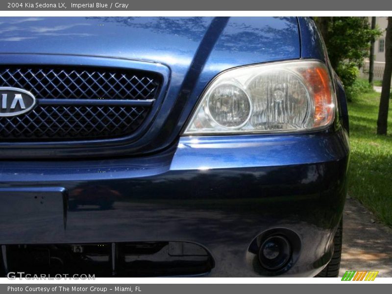Imperial Blue / Gray 2004 Kia Sedona LX