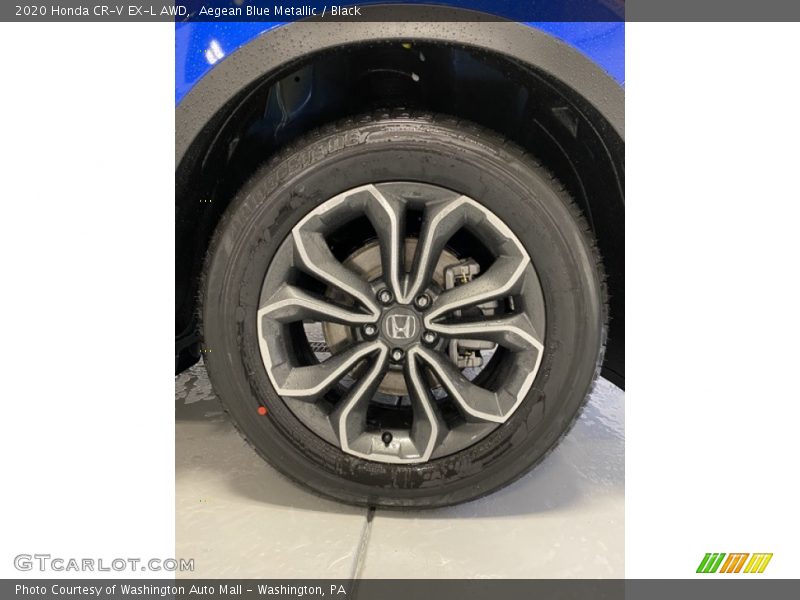 Aegean Blue Metallic / Black 2020 Honda CR-V EX-L AWD