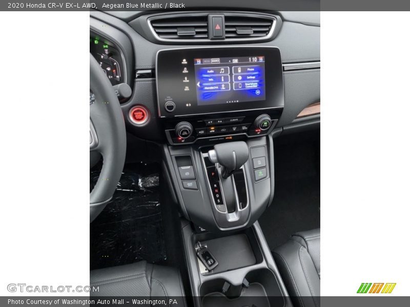 Aegean Blue Metallic / Black 2020 Honda CR-V EX-L AWD