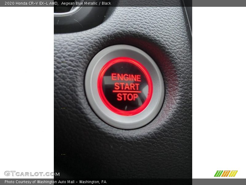 Aegean Blue Metallic / Black 2020 Honda CR-V EX-L AWD