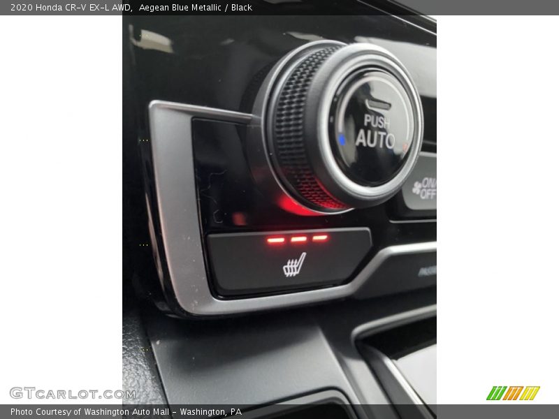 Aegean Blue Metallic / Black 2020 Honda CR-V EX-L AWD