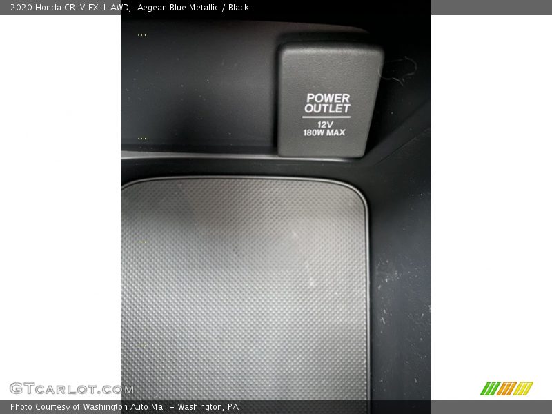 Aegean Blue Metallic / Black 2020 Honda CR-V EX-L AWD