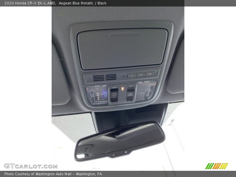 Aegean Blue Metallic / Black 2020 Honda CR-V EX-L AWD