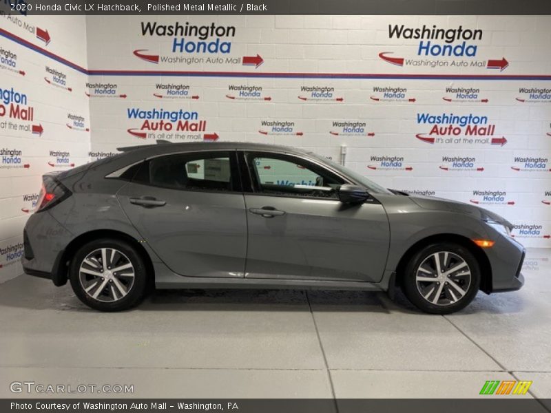 Polished Metal Metallic / Black 2020 Honda Civic LX Hatchback