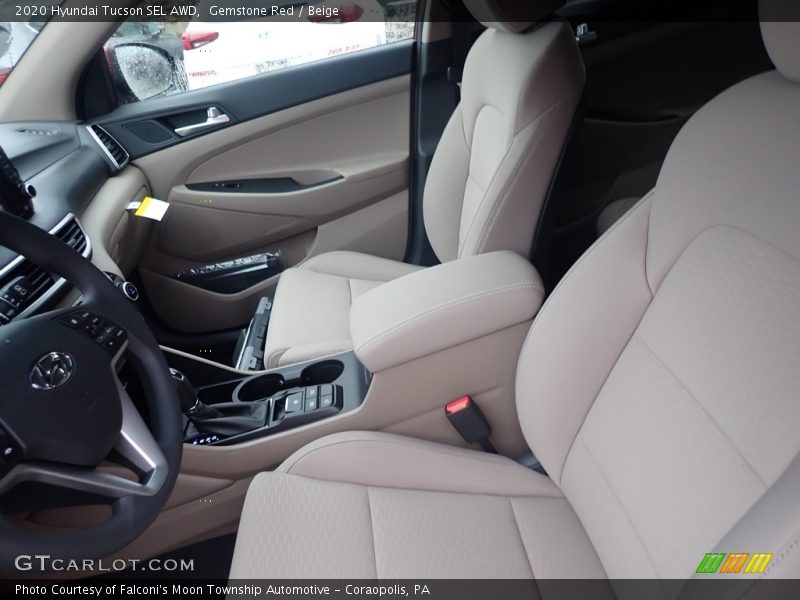 Gemstone Red / Beige 2020 Hyundai Tucson SEL AWD