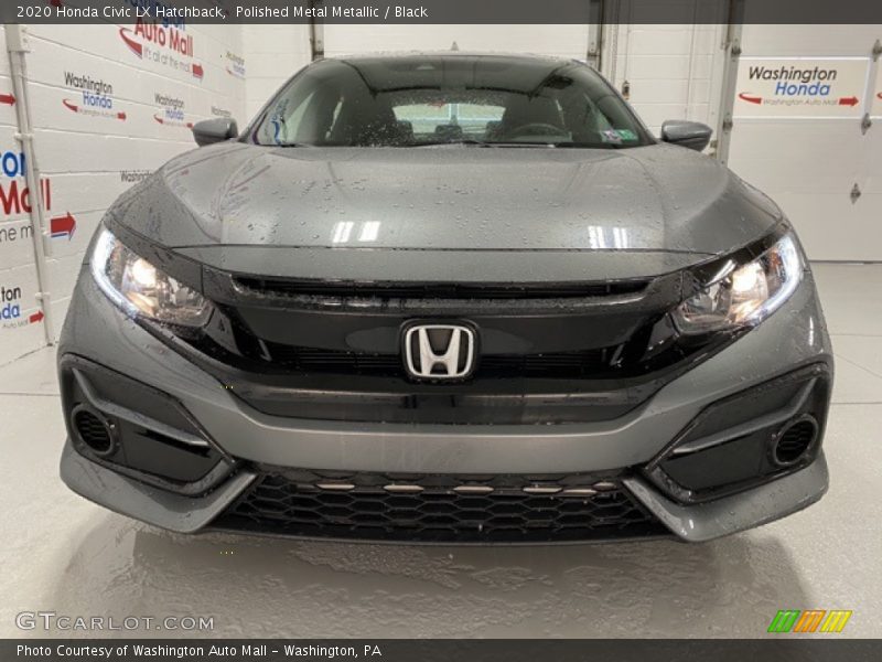 Polished Metal Metallic / Black 2020 Honda Civic LX Hatchback