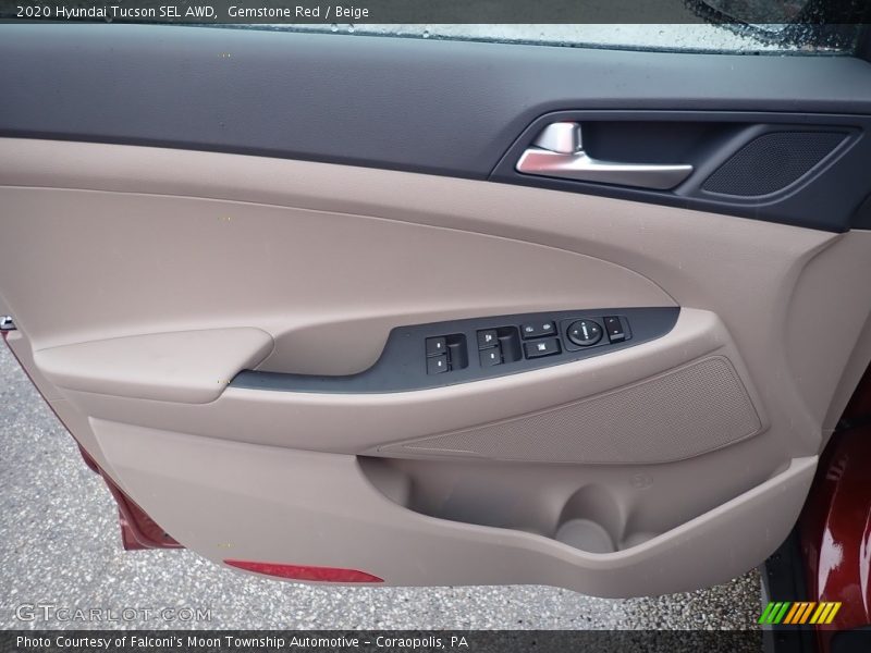 Gemstone Red / Beige 2020 Hyundai Tucson SEL AWD
