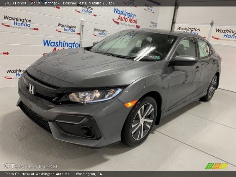 Polished Metal Metallic / Black 2020 Honda Civic LX Hatchback