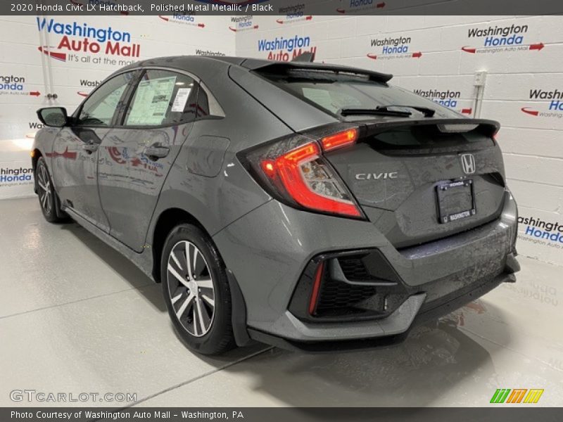 Polished Metal Metallic / Black 2020 Honda Civic LX Hatchback