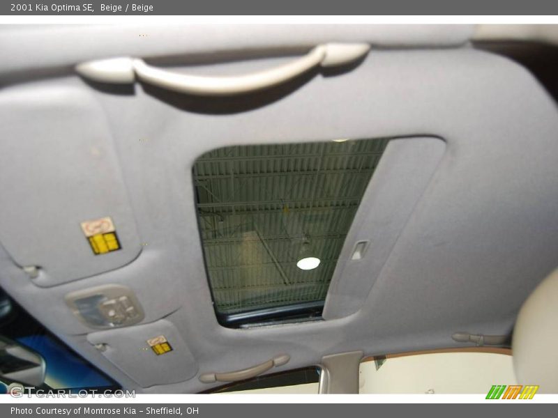 Beige / Beige 2001 Kia Optima SE