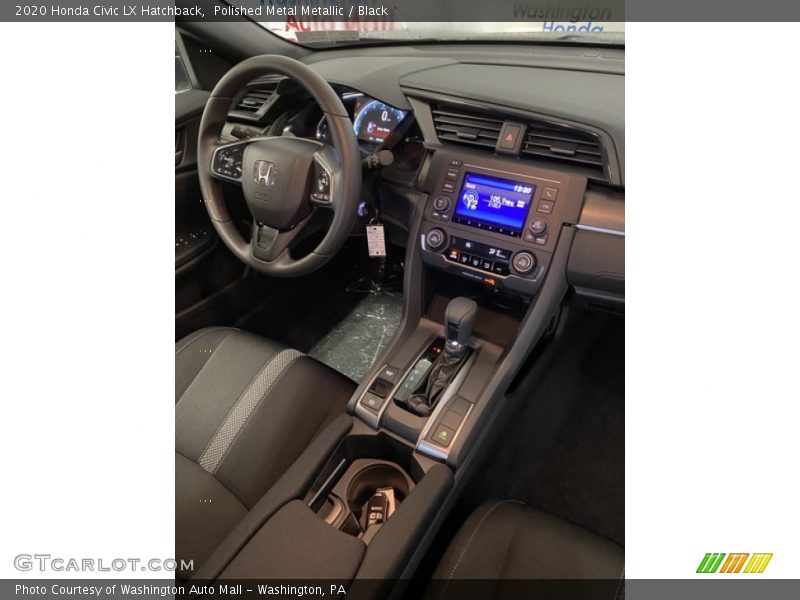 Polished Metal Metallic / Black 2020 Honda Civic LX Hatchback