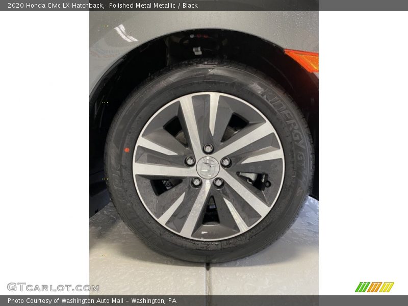 Polished Metal Metallic / Black 2020 Honda Civic LX Hatchback