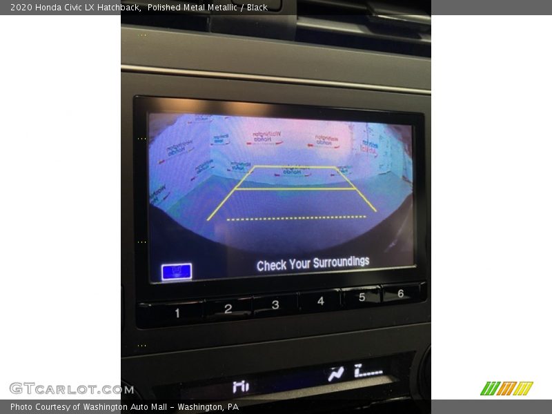 Polished Metal Metallic / Black 2020 Honda Civic LX Hatchback