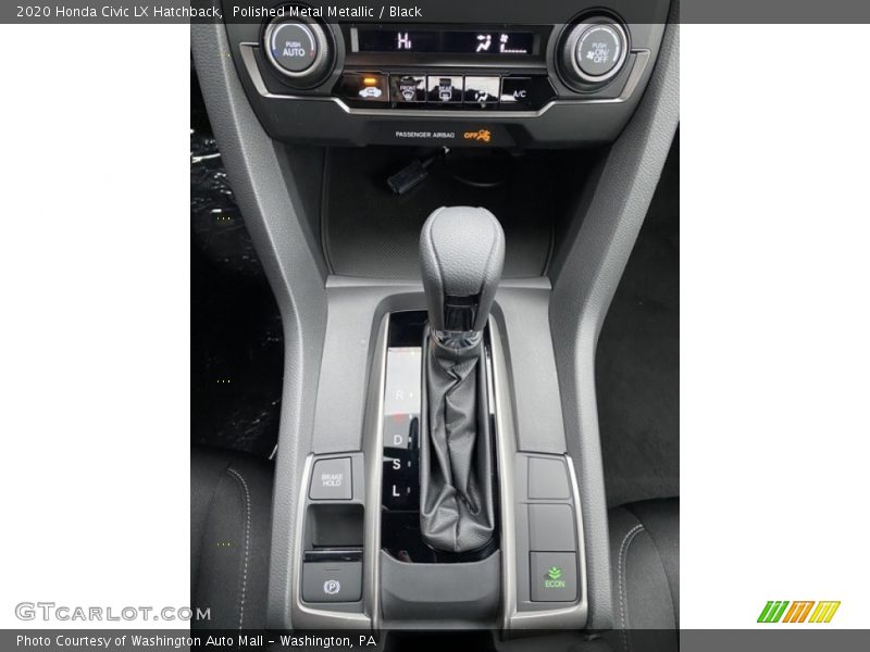 Polished Metal Metallic / Black 2020 Honda Civic LX Hatchback