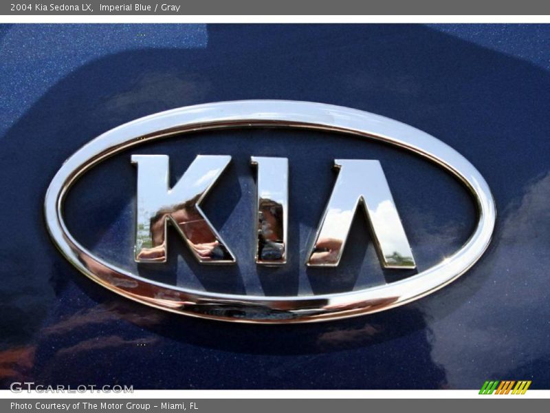 Imperial Blue / Gray 2004 Kia Sedona LX