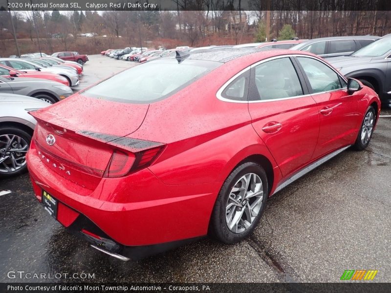 Calypso Red / Dark Gray 2020 Hyundai Sonata SEL