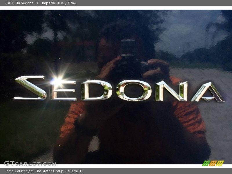 Imperial Blue / Gray 2004 Kia Sedona LX