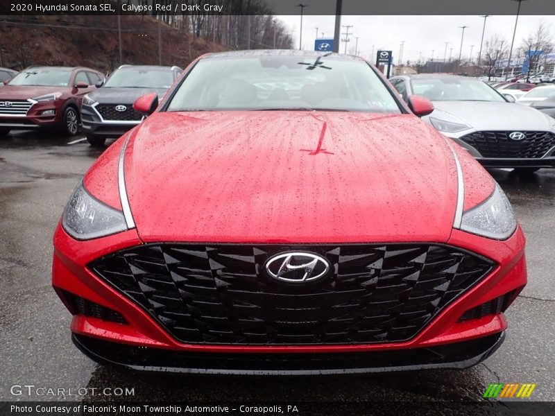 Calypso Red / Dark Gray 2020 Hyundai Sonata SEL