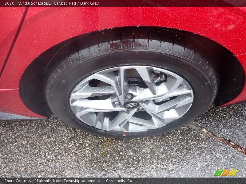 Calypso Red / Dark Gray 2020 Hyundai Sonata SEL