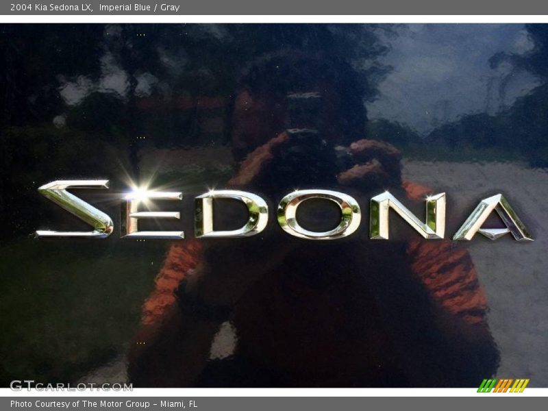 Imperial Blue / Gray 2004 Kia Sedona LX