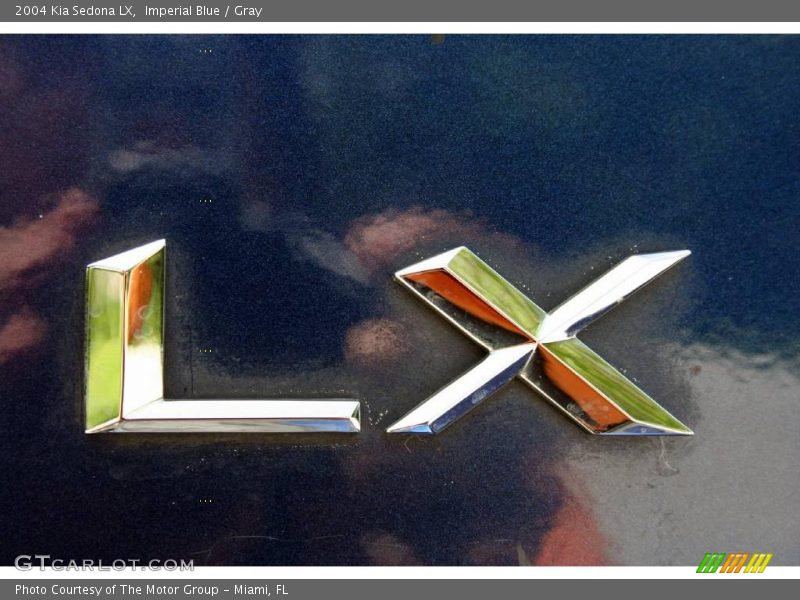 Imperial Blue / Gray 2004 Kia Sedona LX