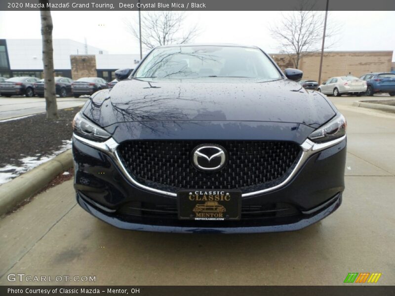 Deep Crystal Blue Mica / Black 2020 Mazda Mazda6 Grand Touring