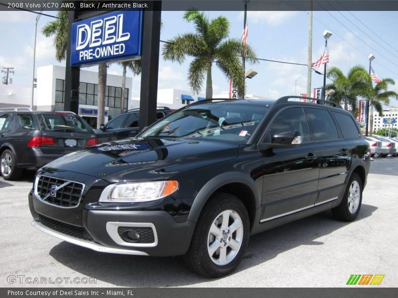 Black / Anthracite Black 2008 Volvo XC70 AWD